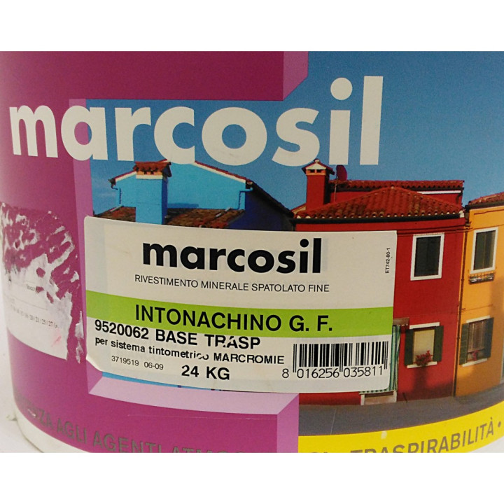 SAN MARCO 9520062 - Rivestimento Minerale Marcosil Intonachino G.F. Base Trasparente - 24Kg