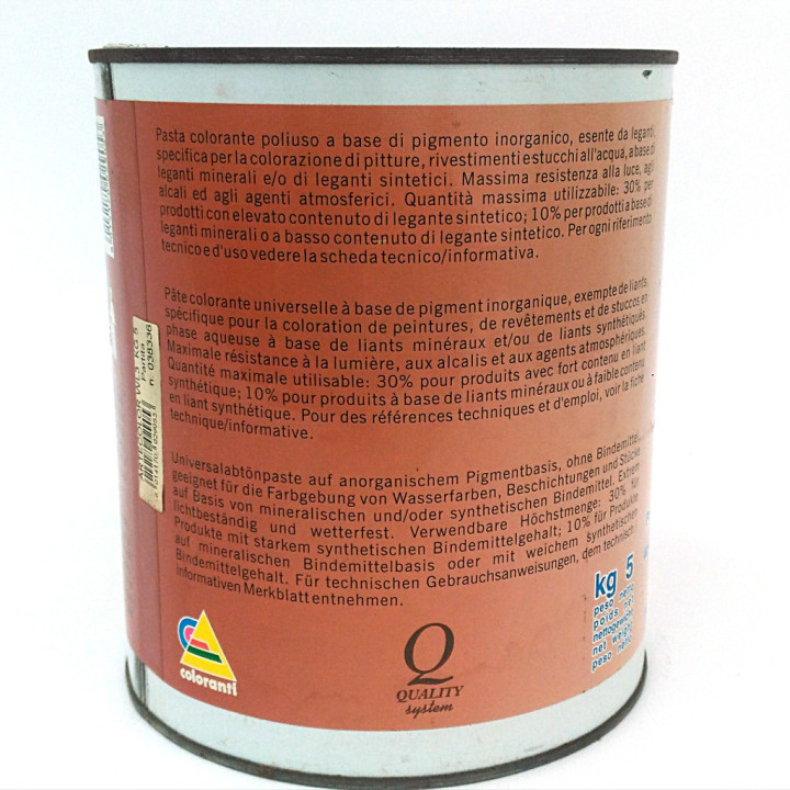SAFRA WL3 - Pasta Colorante per Sistemi Minerali e Sintetici ARTE COLOR Terracotta - 500ml/5Kg