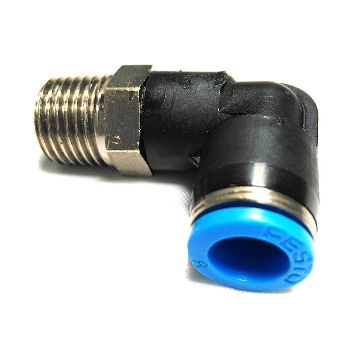 FESTO QSL-1/4-8 - Raccordo a L Filetto Maschio R1/4" per Tubo da 8mm 14Bar