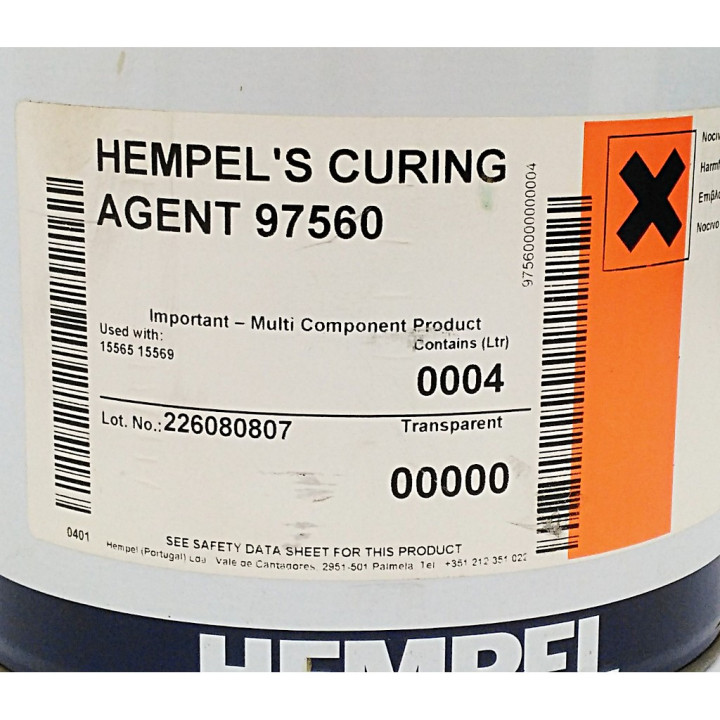 HEMPEL 97560 - Catalizzatore HEMPEL'S CURING Trasparente - 4Lt