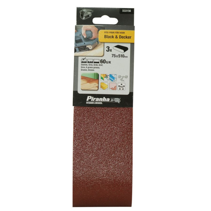 Tapes Abrasives 75x510mm 60G/K