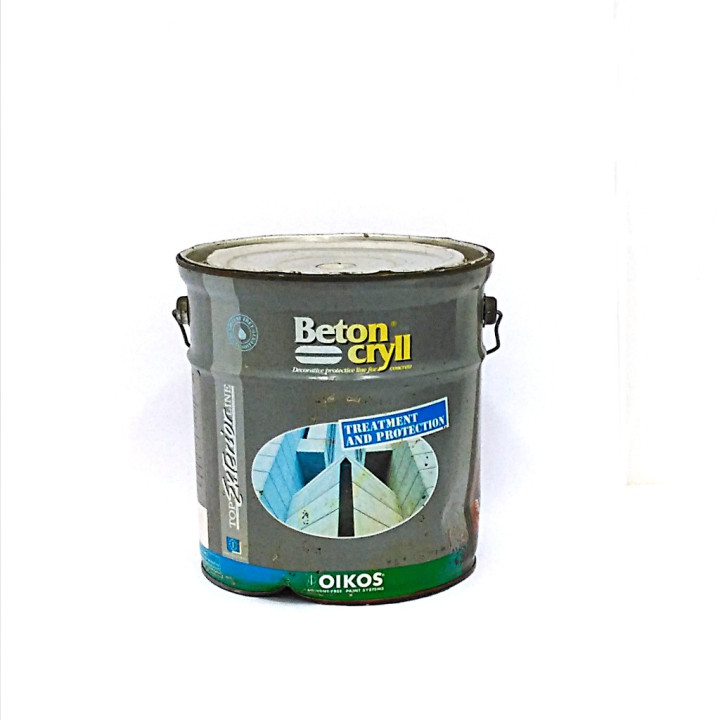 OIKOS 04E18G - Protettivo Acrilico Pigmentato per Calcestruzzo BETON CRYLL Bianco - 4Lt