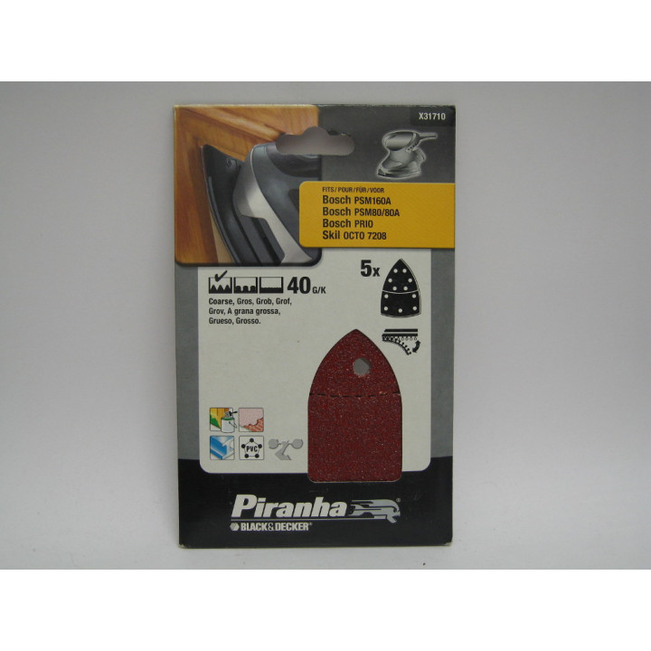 Set of Sheets Abrasive Sanding Bosch 40G/K