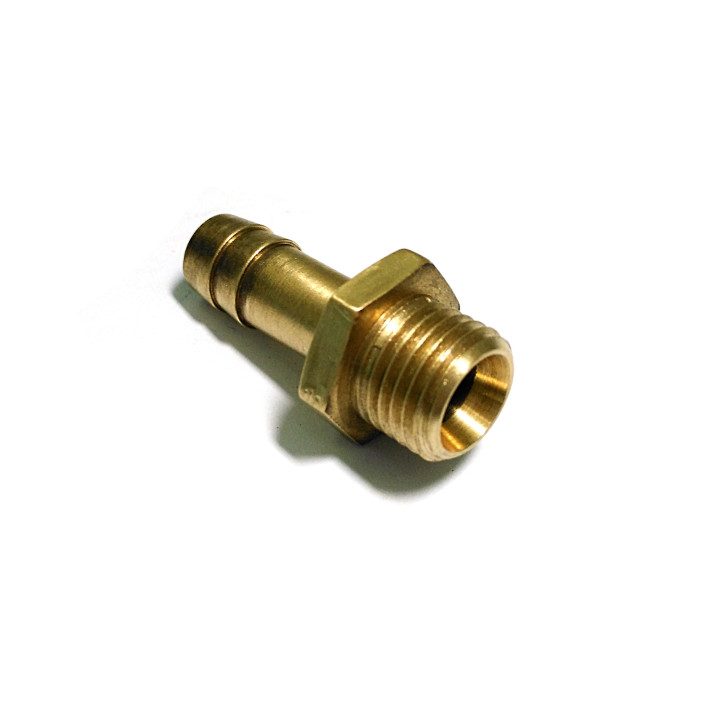 Raccordo in Ottone 1/2"M con Portagomma in Resca da 13mm - OEM