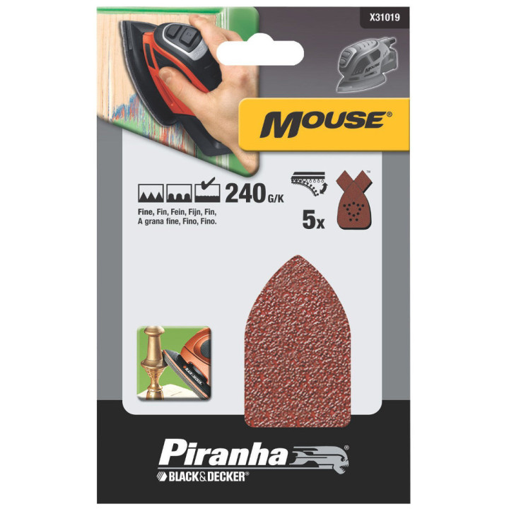Set of Sheets Abrasive Sanding Mouse 240G/K