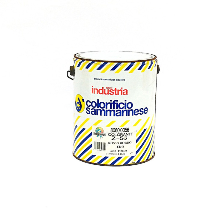 Colorificio Sammarinese 8060.0056 - Colorante Z-56 Rosso Bordò Eko - 4Lt