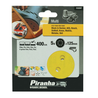 Set Floor Discs Random Orbital Sander 125mm 400G/K
