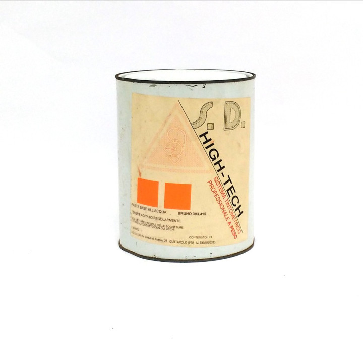 S.D.Color 393.415 - Pasta Base all'Acqua HIGH-TECH - Bruno - 3Lt