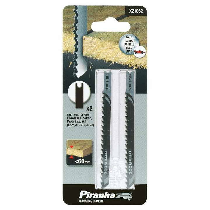 Piranha X21032 Lame per Seghetto HI-TECH per Legno 60mm