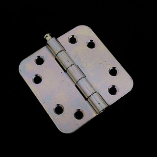 IVANA 9-70017 - Cerniera con Bordo Tondo con Cuscinetti per Porta - Misure 7,5x8,5 - Argento