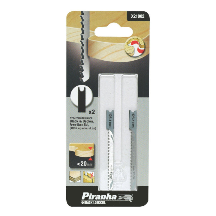 Piranha X21002 Lame per Seghetto HI-TECH per Legno 20mm