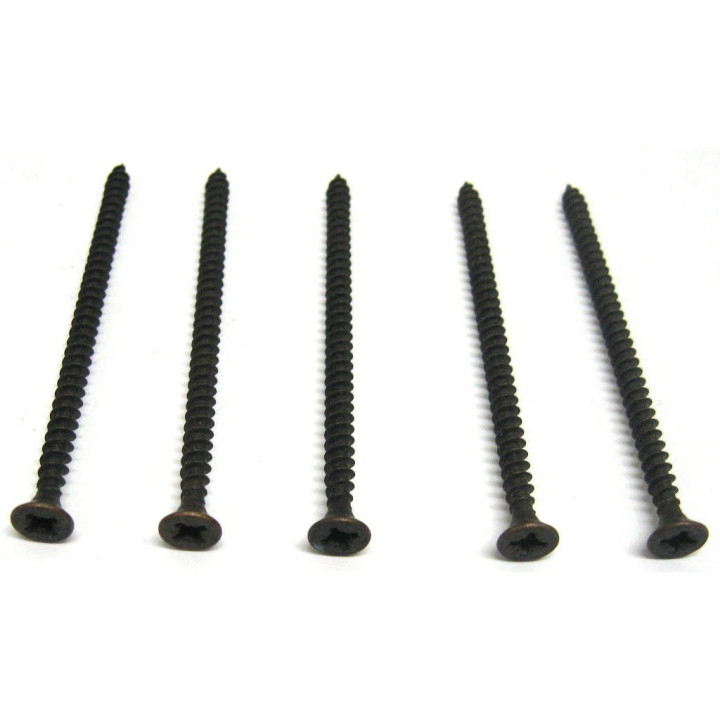 OEM - 5 x Viti per Legno Truciolare con Innesto a Croce - Lunghezza 7Cm - Bronzate