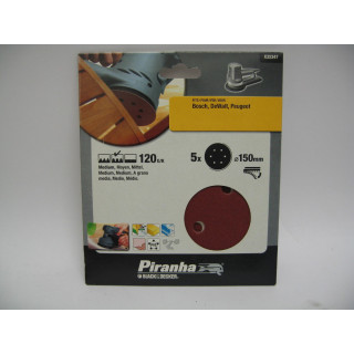 Set Discs Abrasive for Sander 150mm 120G/K
