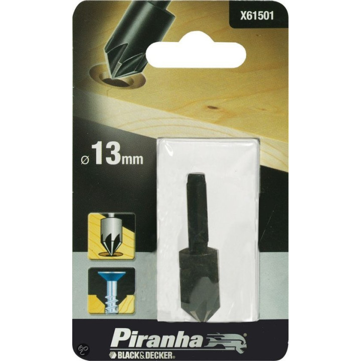 Piranha X61501 Punta Trapano Svasatura TORX per Legno 13mm