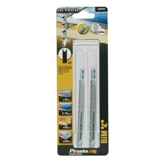 Piranha X26042 Lame per Seghetto HI-TECH per Legno, Metallo e Plastica PVC