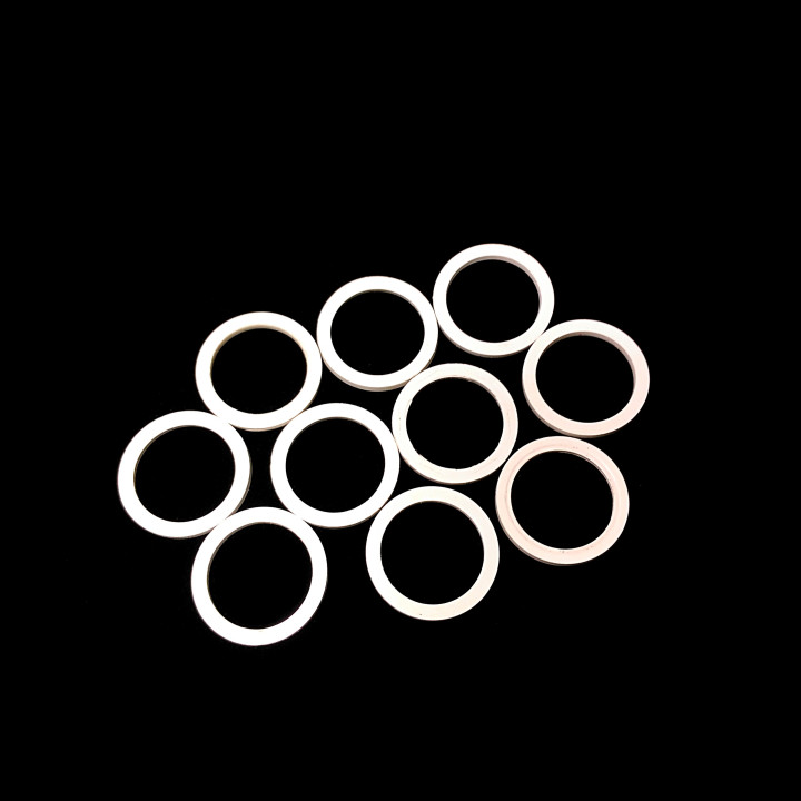 63 x Rondele in Plastica Bianco - 27.4mm