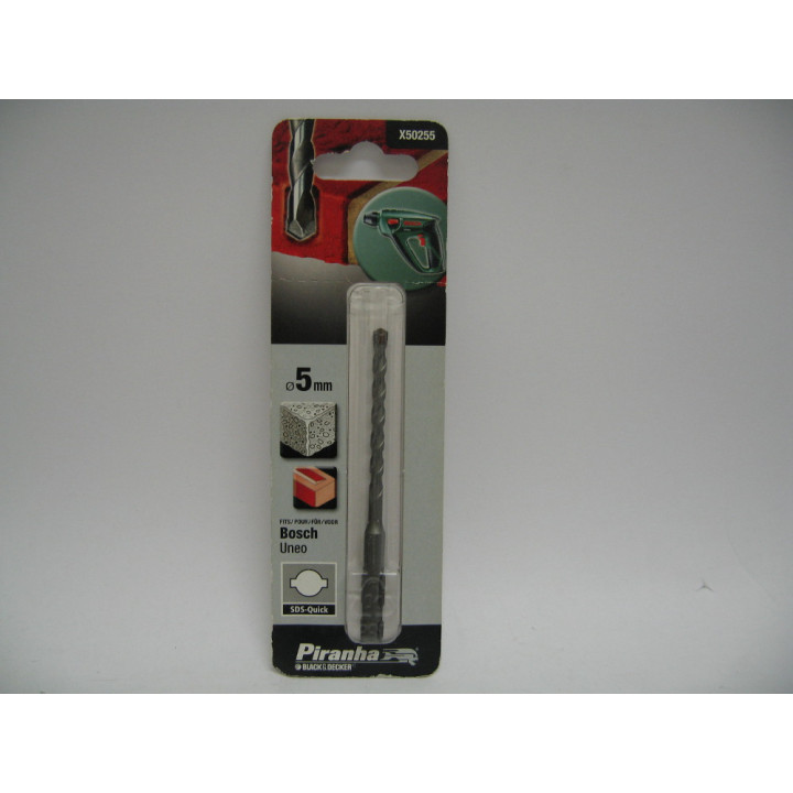 Piranha X50255 Punta SDS Trapano Bosch per Muratura 5mm