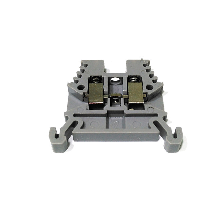 WOERTZ 3450 - 10 x Morsetto per Guida DIN 800V 20A Grigio